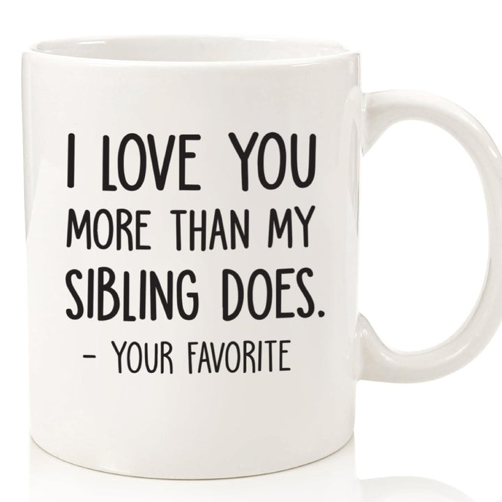 Large Dishwasher-Safe Stoneware Statement Coffee Mug With Oversized C-Handle And Humorous "Great Job Mom" Typographic Print