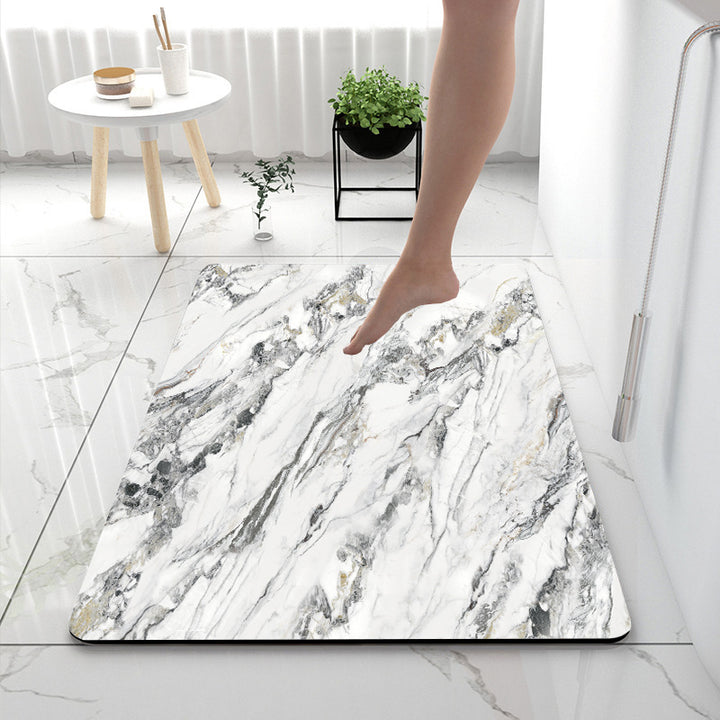 Soft Touch Marble Bath Mat Kalsten