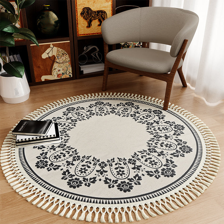 Round Decorative Area Rug Kalsten