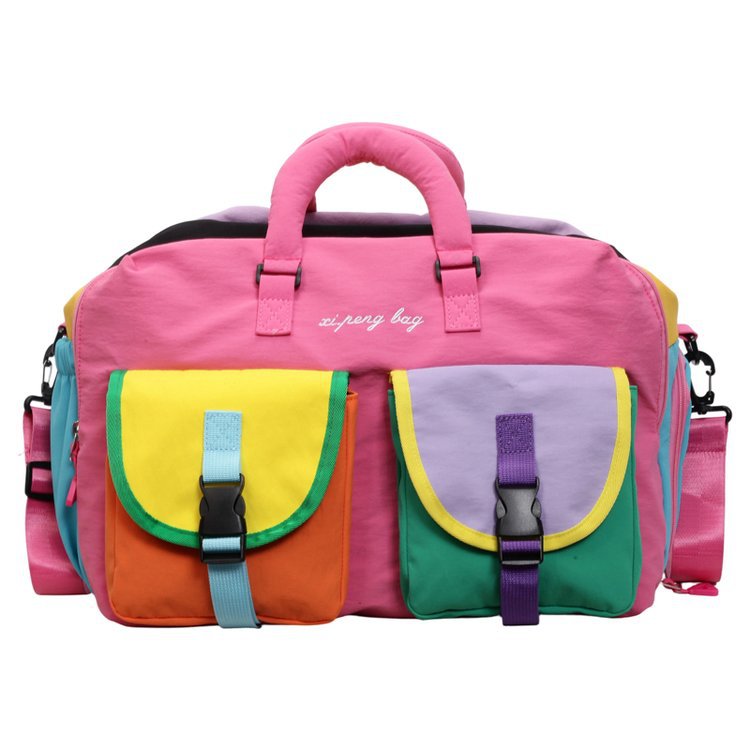 Multi-Pocket Colorful Travel Duffle Bag Kalsten