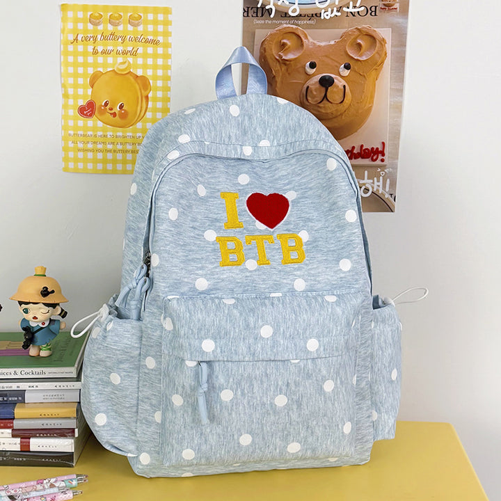 Stylish Polka Dot Graphic Backpack Kalsten