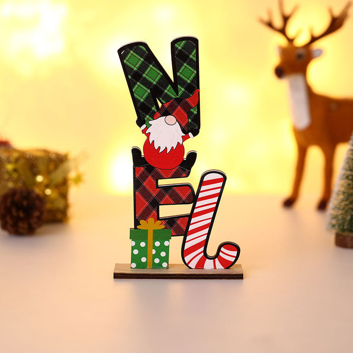Decorative Christmas Table Block Sign Kalsten