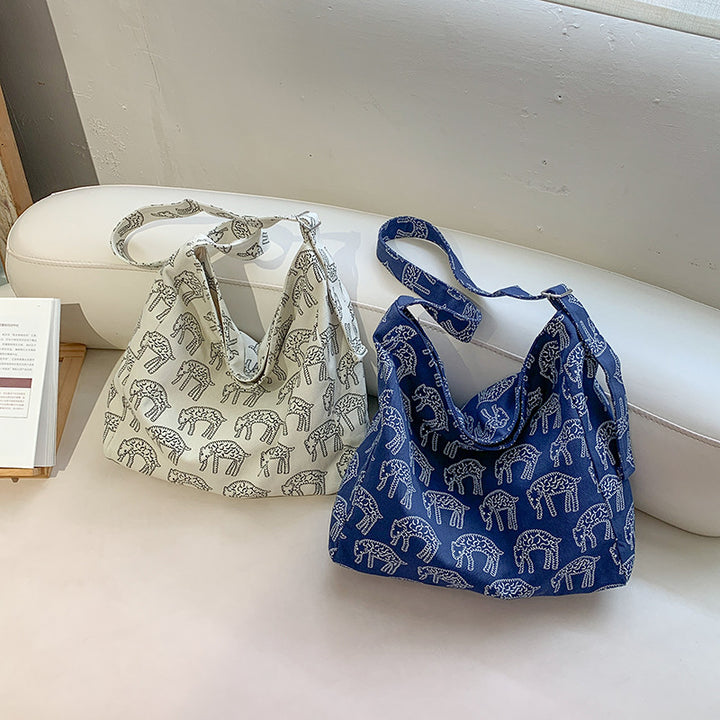 Eco-Friendly Elephant Print Tote Bag