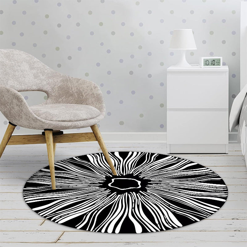 Floral Patterned Round Area Rug Kalsten
