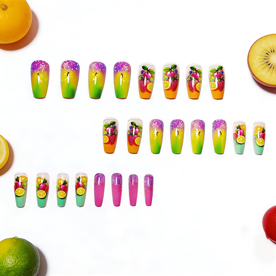 Fruit-Themed 3D Nail Art Kalsten