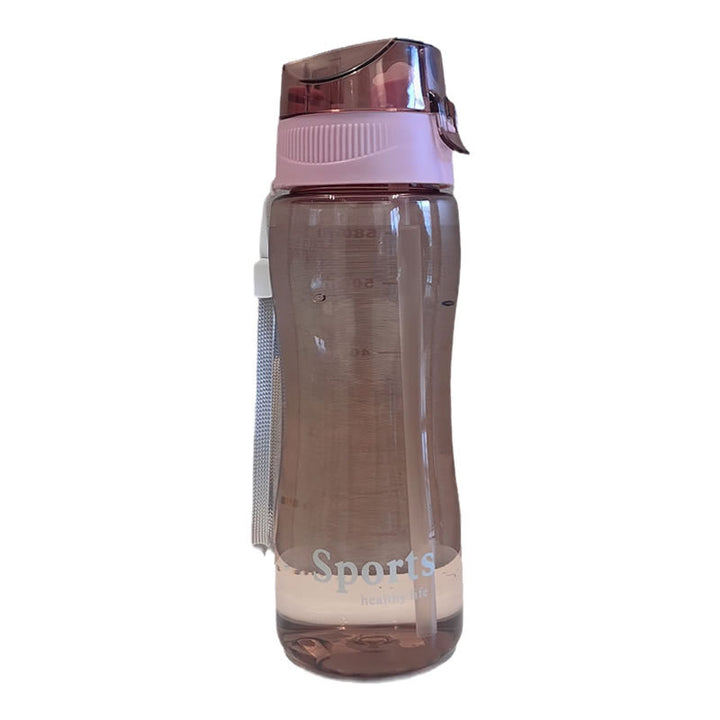 Women Ergonomic Sports Water Bottle with Integrated Straw Function Kalsten