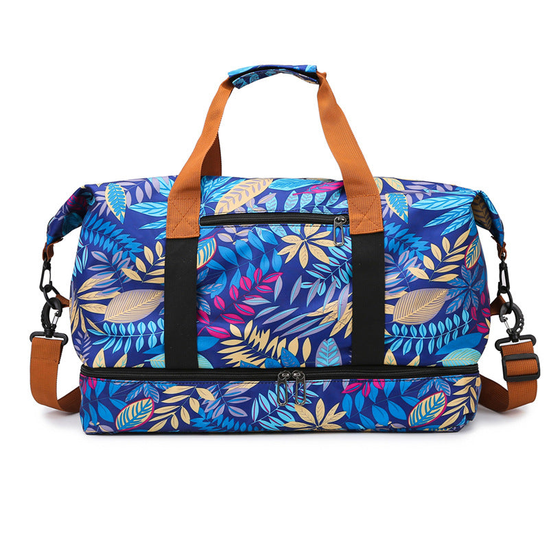 Floral Patterned Travel Duffel