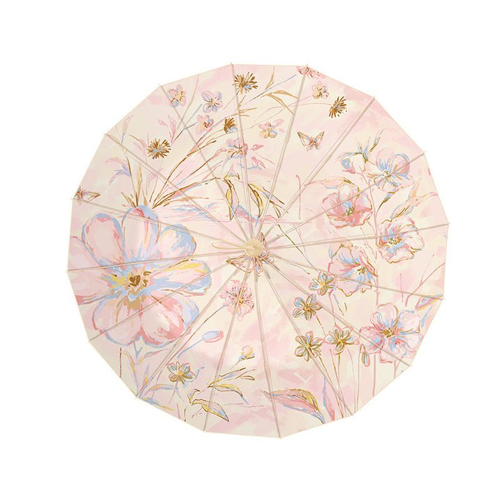 Ladies elegant and handy folding umbrella with floral design Kalsten