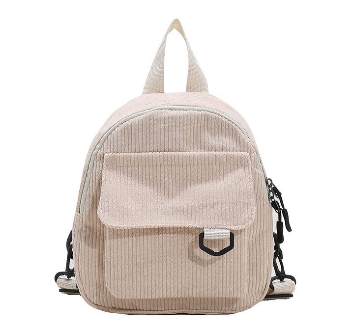 Corduroy Textured Mini Backpack Kalsten
