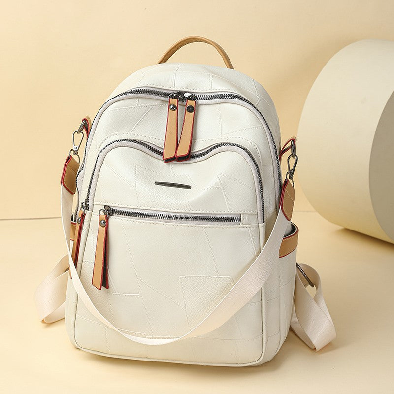 Versatile Multi-Functional Leather Backpack Kalsten