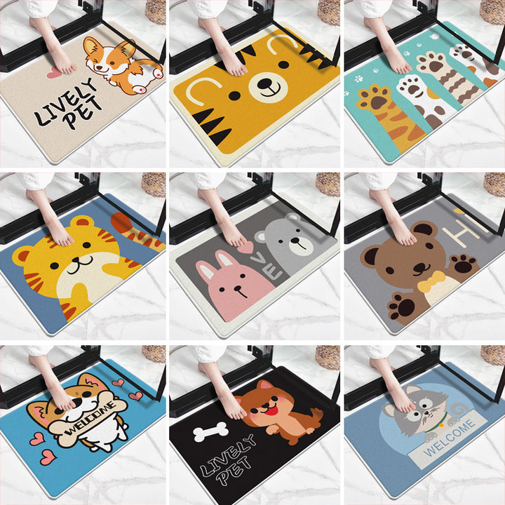 Cute Cartoon Dog-Themed Doormat Kalsten