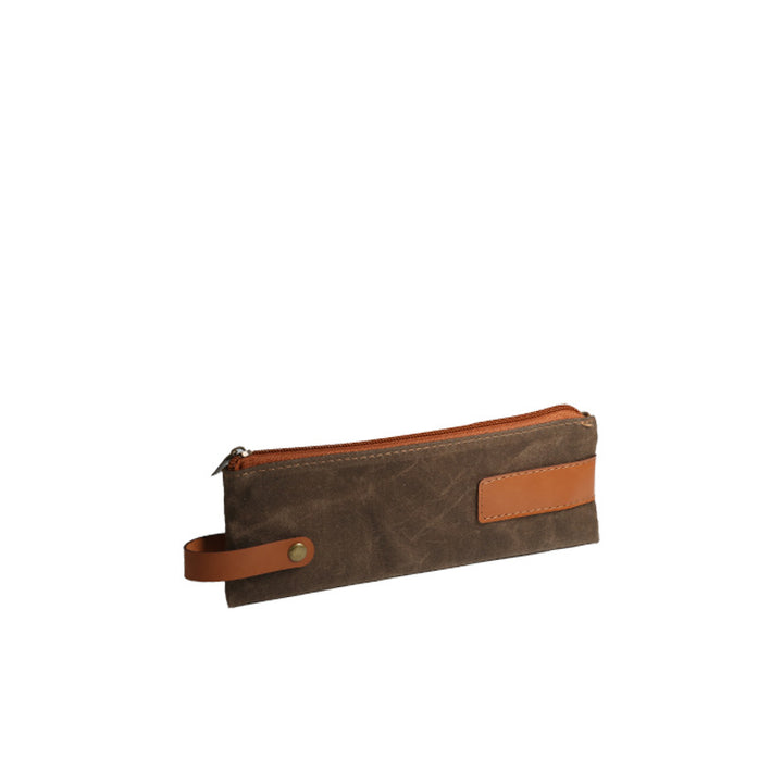 Canvas Zippered Pencil Case