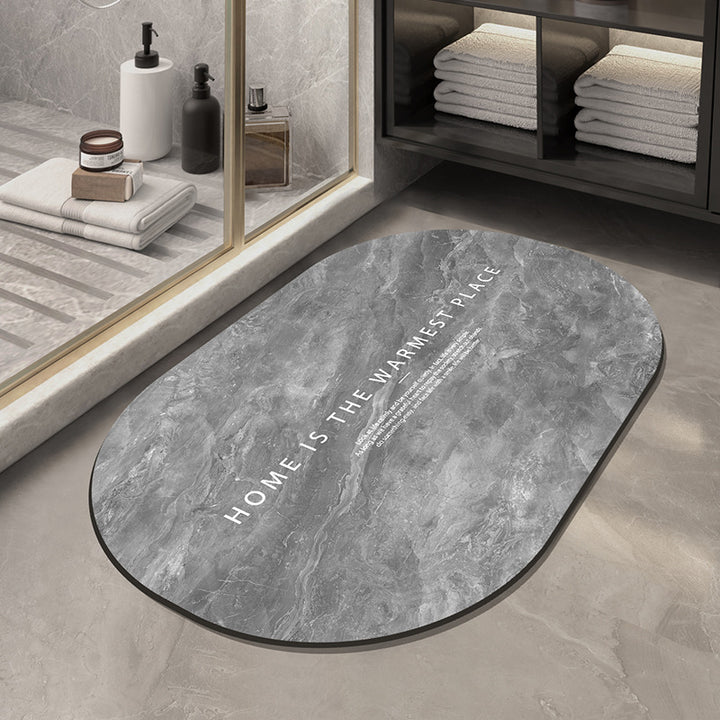 Stylish Inspirational Phrase Bath Mat