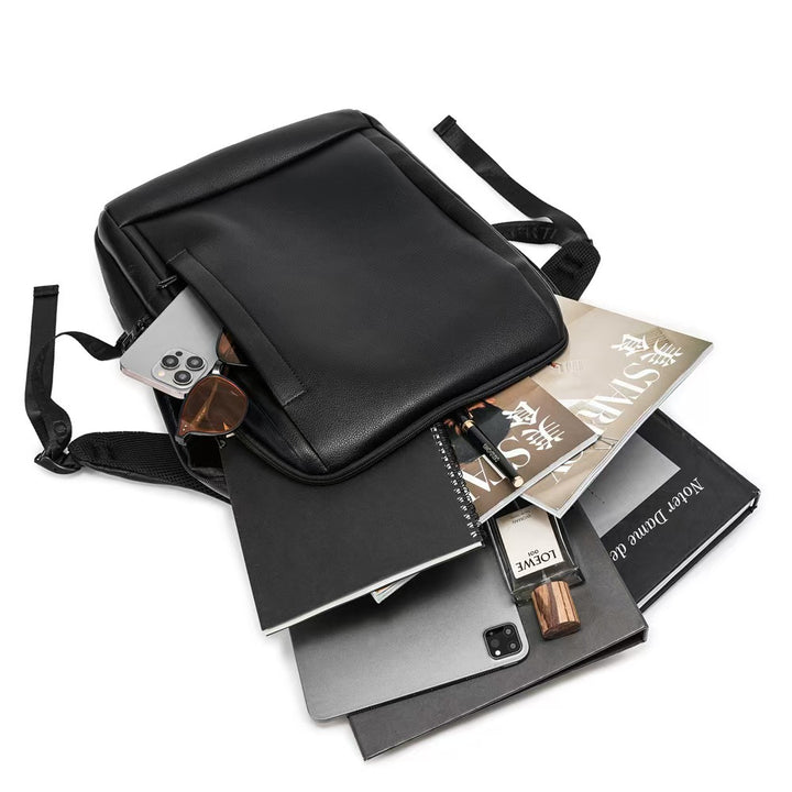 Premium Leather Business Backpack