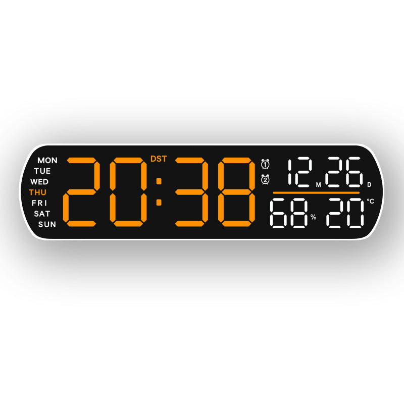 Digital wall clock with temperature and hygrometer display Kalsten