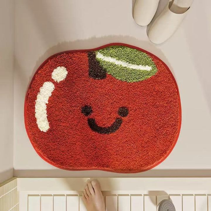 Avocado-Shaped Indoor Bath Mat for Bathroom