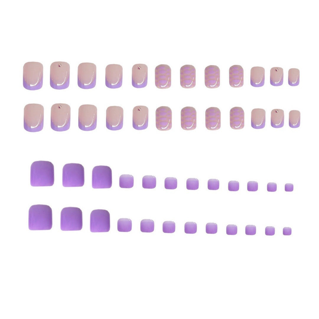 Patterned Press-On Nail Art Kalsten