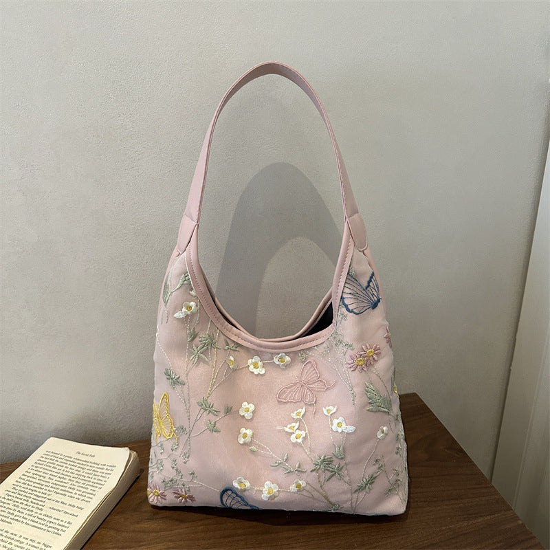 Elegant Butterfly-Embellished Shoulder Bag
