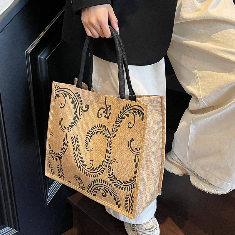 Elegantly Designed Linen Tote Bag