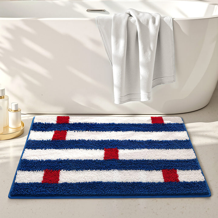 Playful UFO-Themed Bathroom Rug