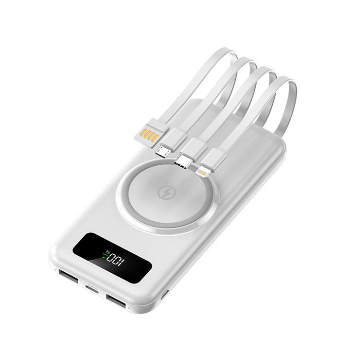 Portable power bank with multifunctional charging cable and digital display Kalsten