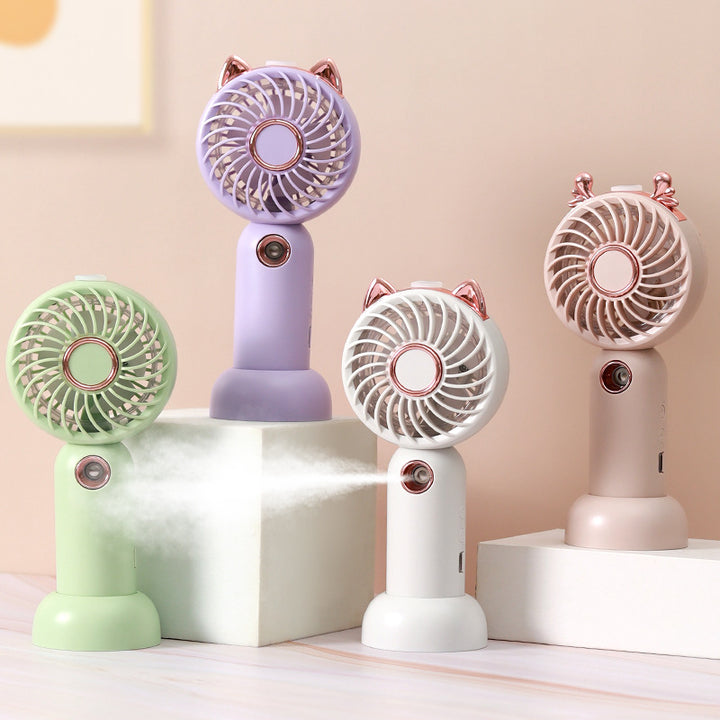 Ladies Mini USB Hand Fan with Cat Ears Kalsten