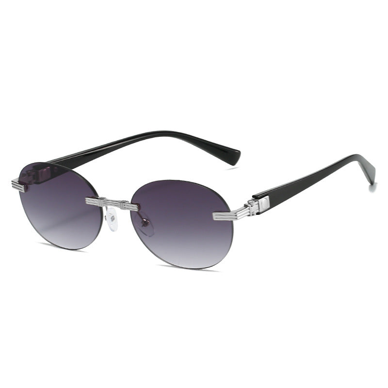 Women's fashionable sunglasses with transparent frame and flexible nose pad Kalsten