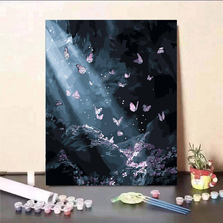 Floral Fantasy Paint by Numbers Wall Art Kalsten