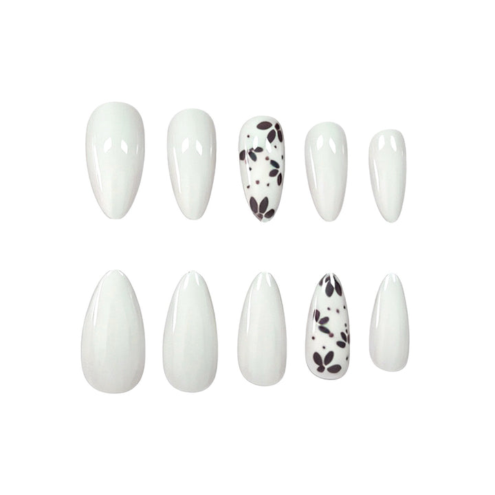 Artistic Almond-Shaped Nail Art Enhancements Kalsten
