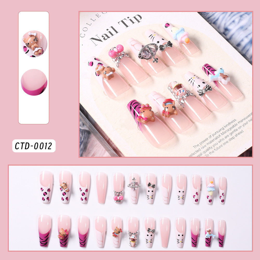 Decorative Glittering Nail Art Tips