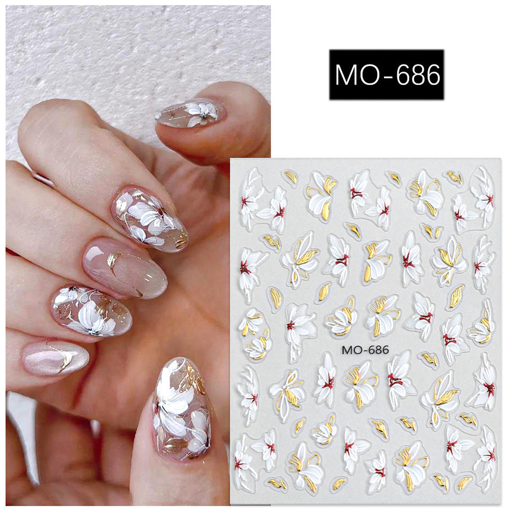 Floral Nail Art Sticker Set