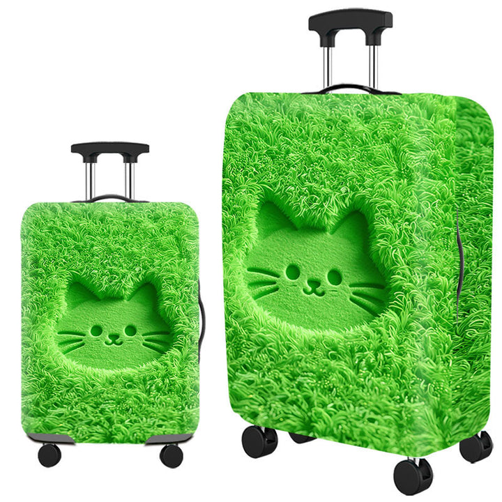 Tropical Leaf Print Hard Shell Luggage Kalsten