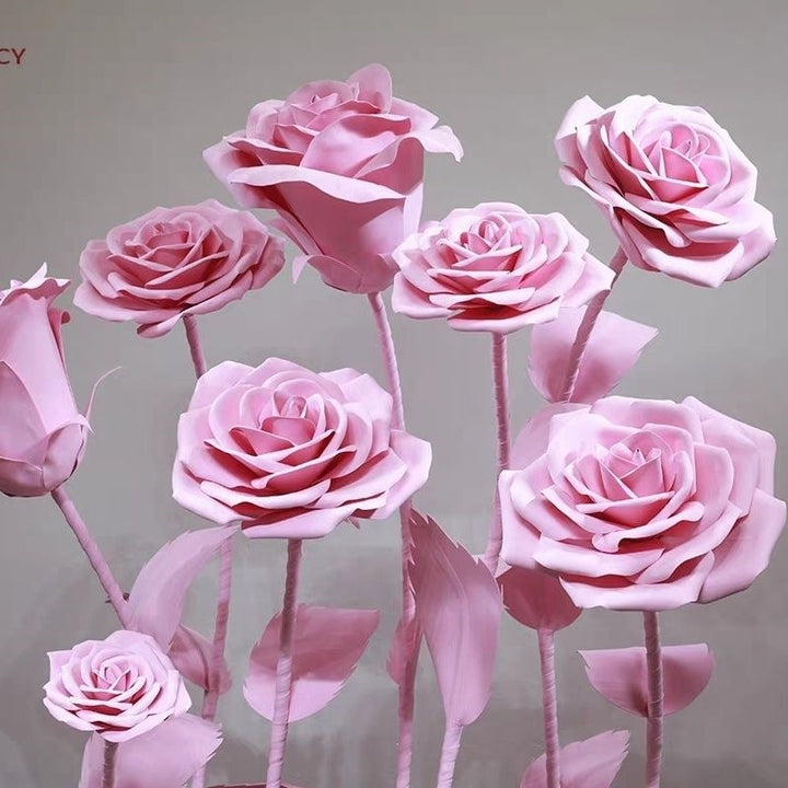 Elegant Decorative Faux Rose Sculpture