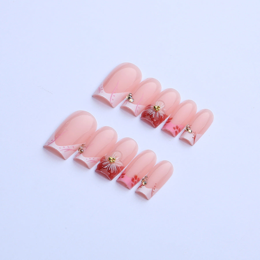 Decorative Floral Press-On Nail Art Kit Kalsten