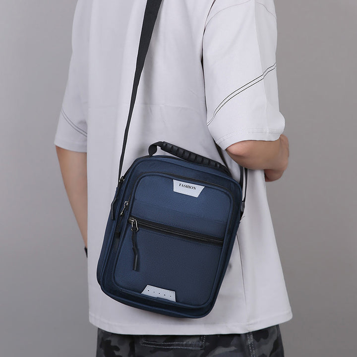 Compact Multi-Pocket Messenger Bag