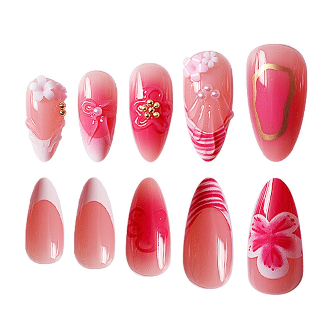 Floral Elegance Nail Art Extensions Kalsten