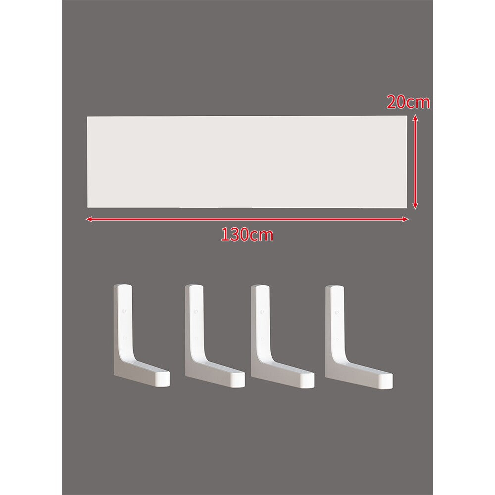 Long Narrow Floating Wall Shelf Kit with Concealed Heavy-Duty Brackets