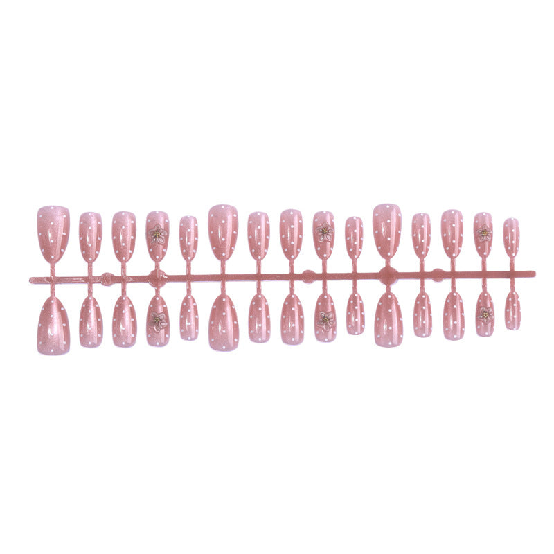 Premium Adhesive Press-On Nail Set with Floral Patterns Kalsten