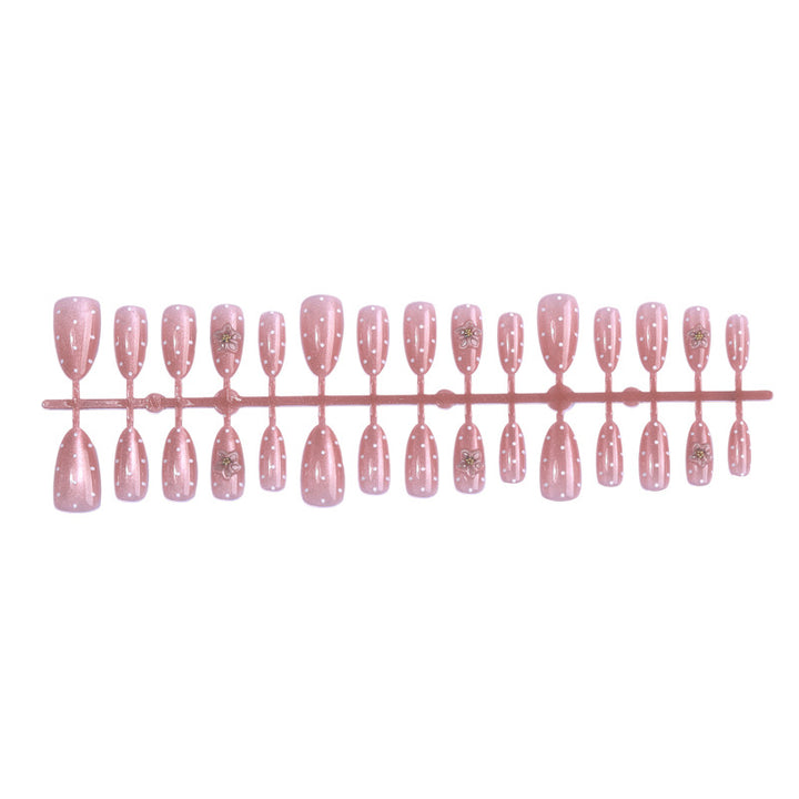 Premium Adhesive Press-On Nail Set with Floral Patterns Kalsten
