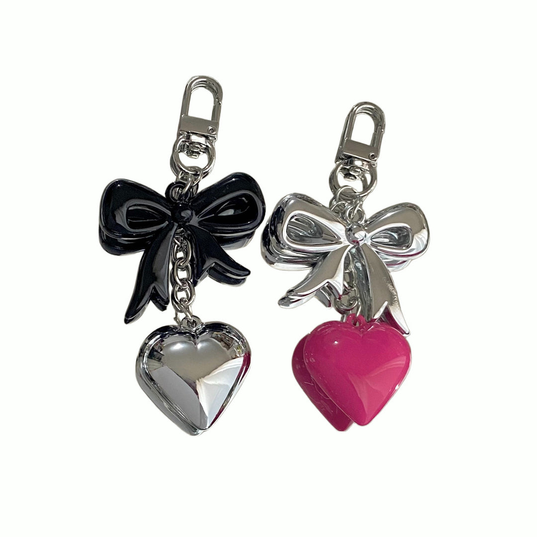 Heart and Bow Charm Keychain Kalsten