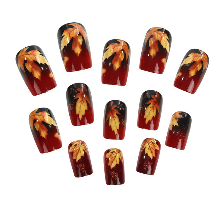 Artificial nails with autumn leaf design Kalsten