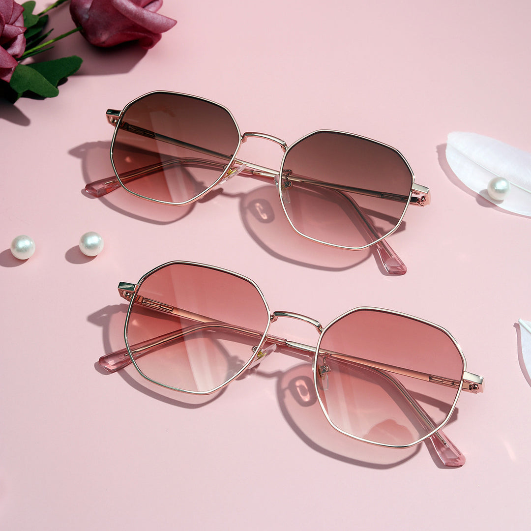 Women's fashionable sunglasses with oval frame and polarized lenses Kalsten
