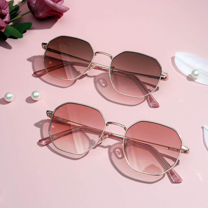 Women's fashionable sunglasses with oval frame and polarized lenses Kalsten