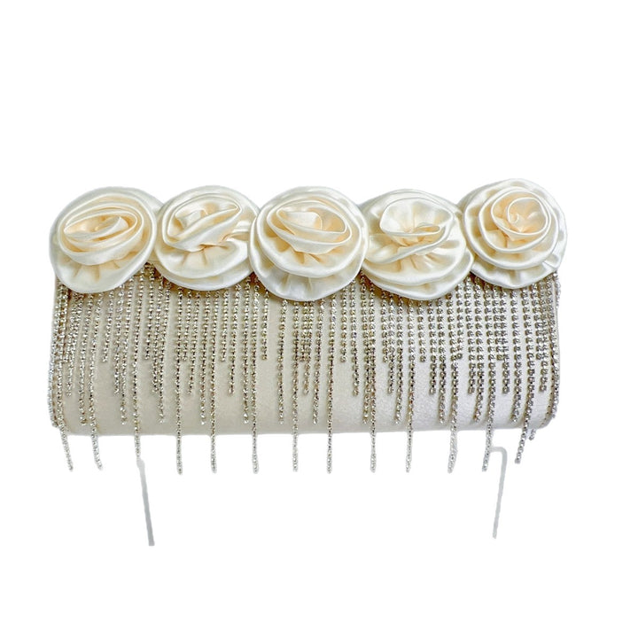 Floral-Embellished Evening Clutch