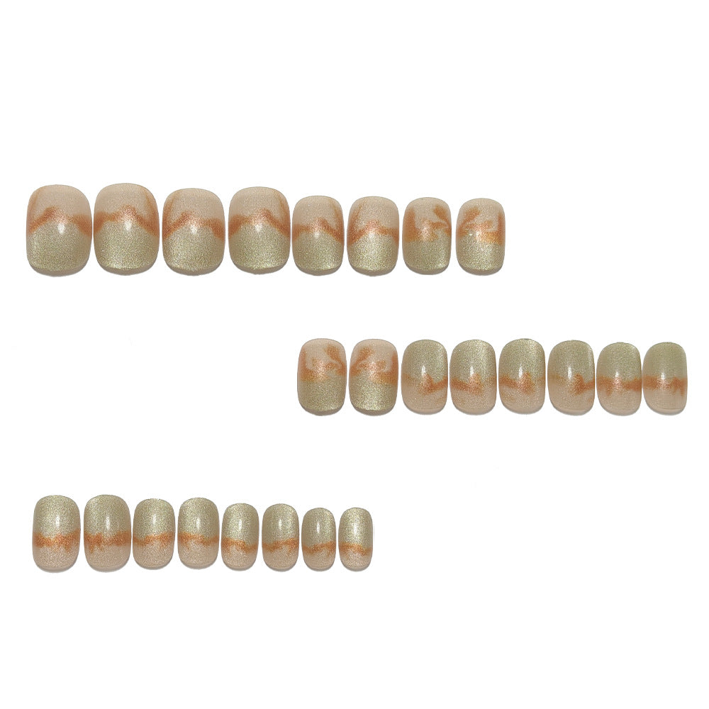 Artificial Nails in Elegant Marble Design Kalsten