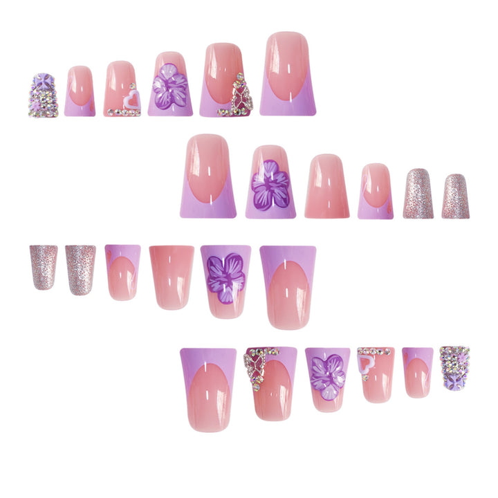 Decorative Floral Press-On Nails Kalsten
