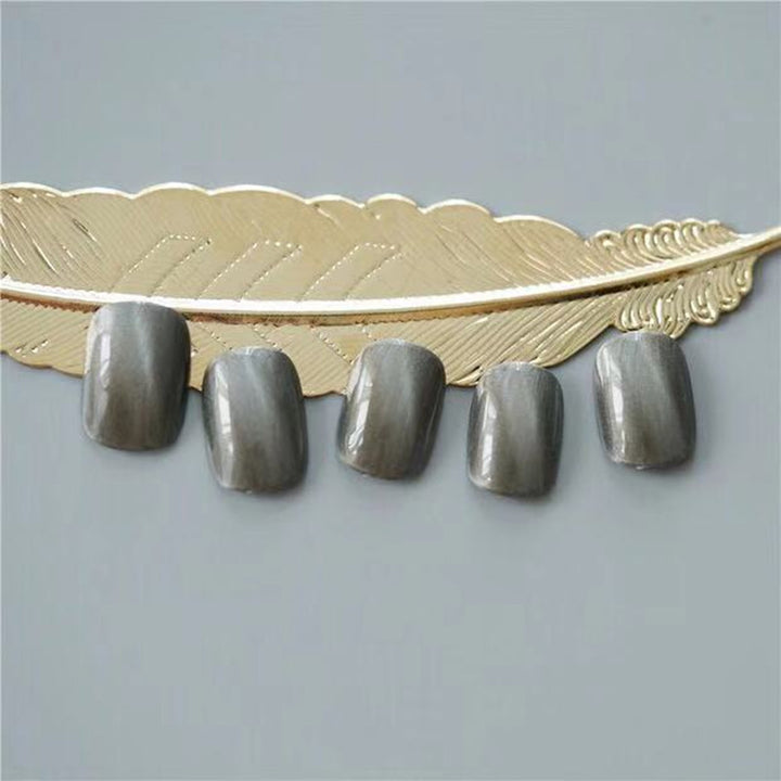 Glossy Metallic Press-On Nail Set