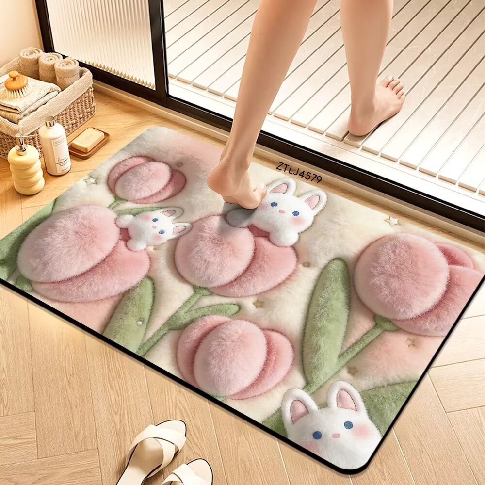 Plush Money-Themed Bath Mat Kalsten