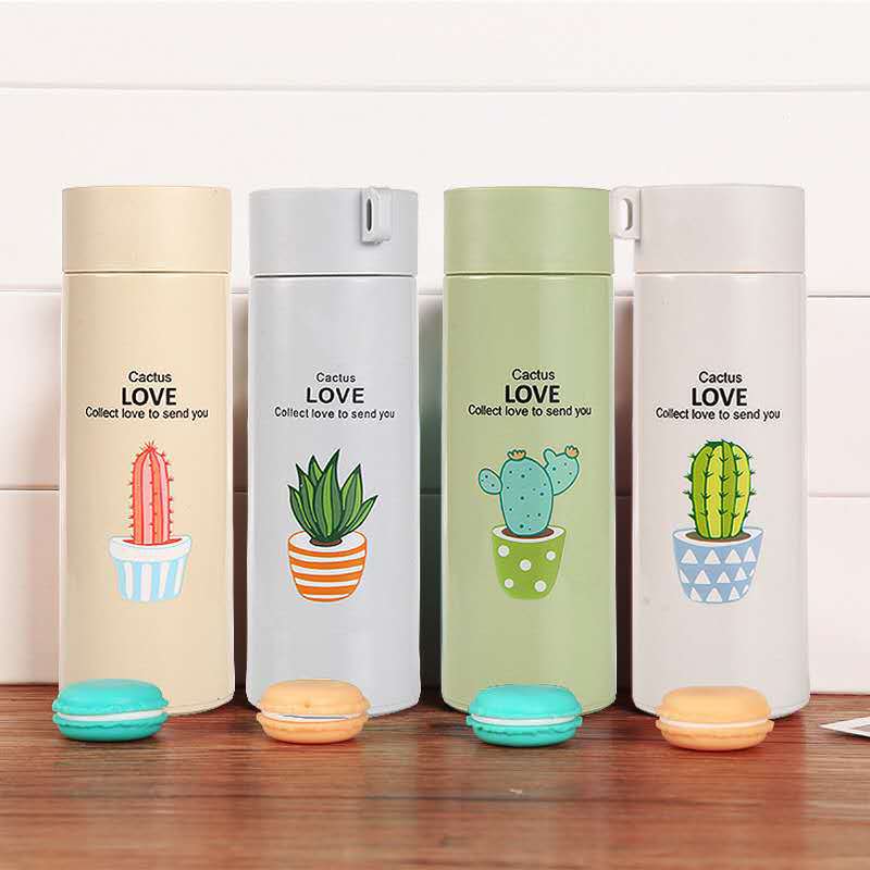 Ladies thermo-insulated drink bottle with creative cactus designs Kalsten
