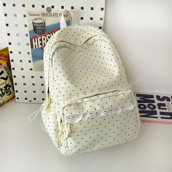 Cute Decorative Polka Dot Backpack Kalsten
